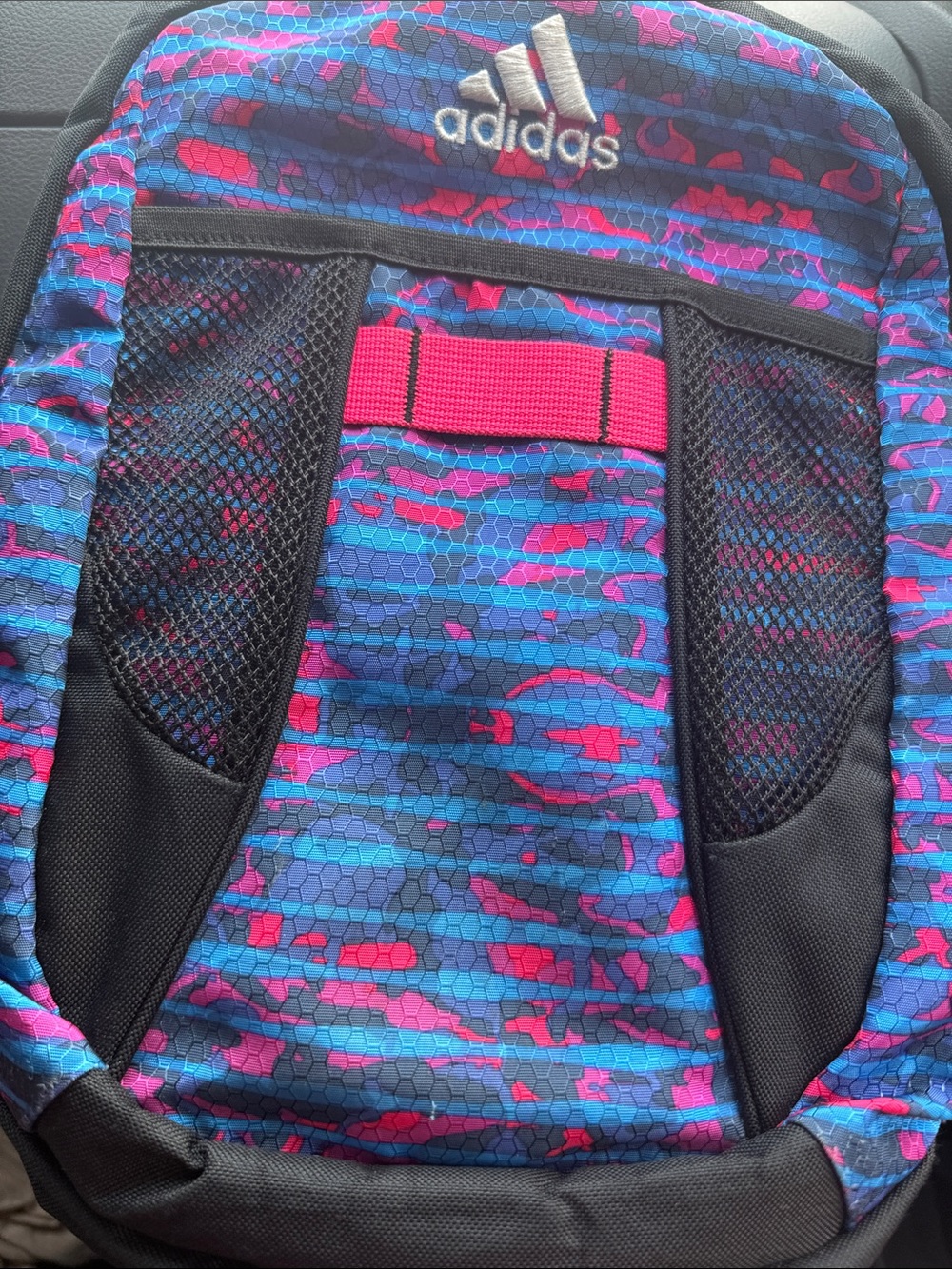 adidas Women's Blue & Pink Camouflage Pattern Backpack